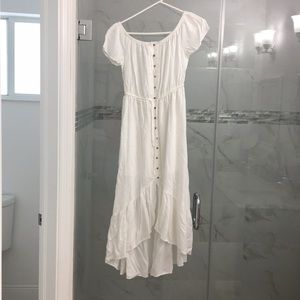 White long maternity dress
